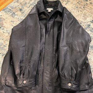 Men’s leather jacket! Perfect for motorcycle rides!